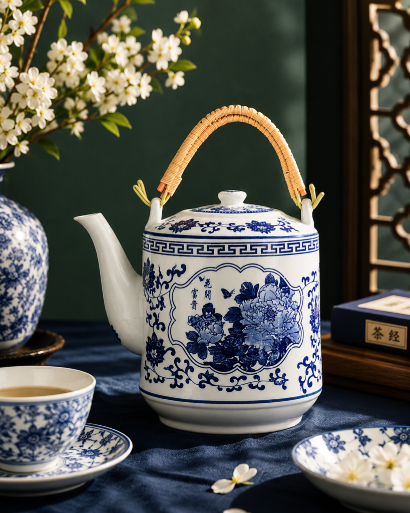 Chinoisserie Regal Bloom Tea Pot