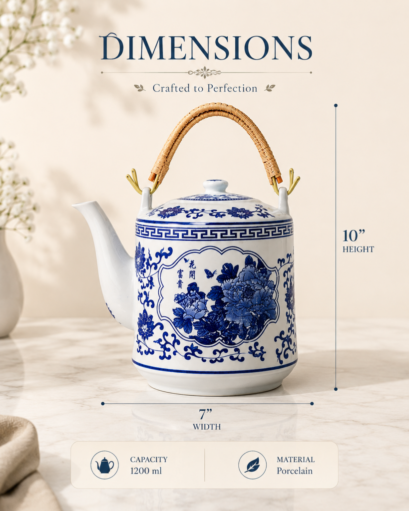 Chinoisserie Regal Bloom Tea Pot