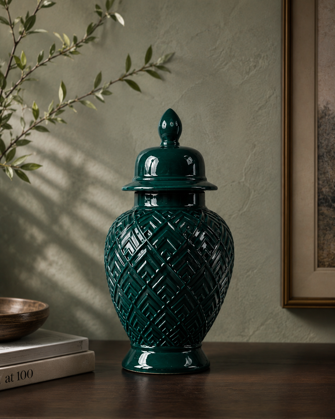 Ginger Jar green color 2