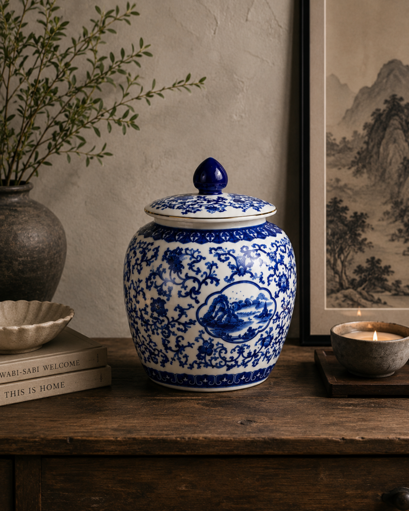 Indigo Heritage Urn