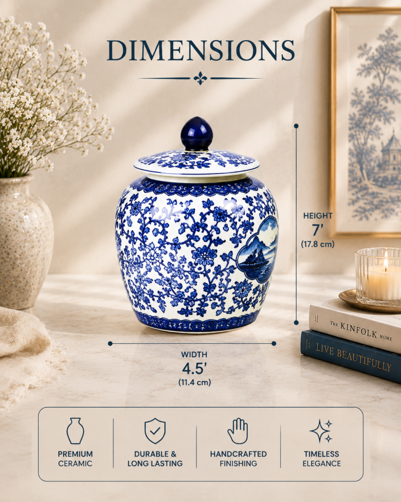 Indigo Heritage Urn