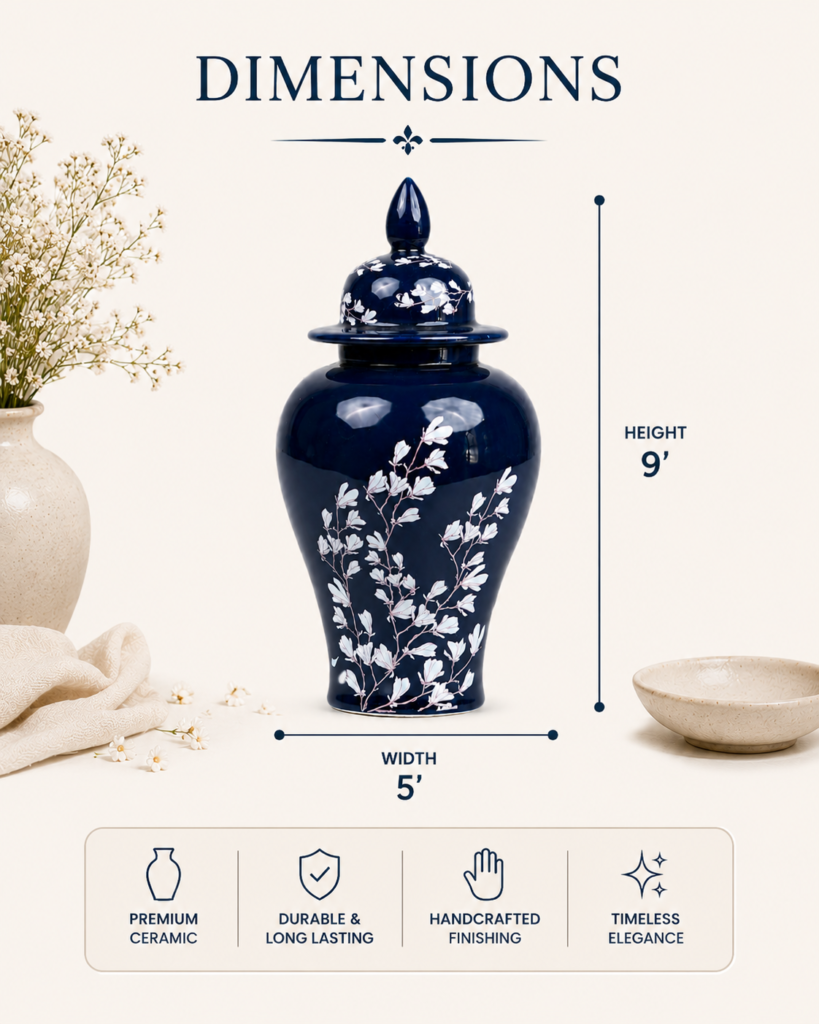 Midnight Bloom Jar