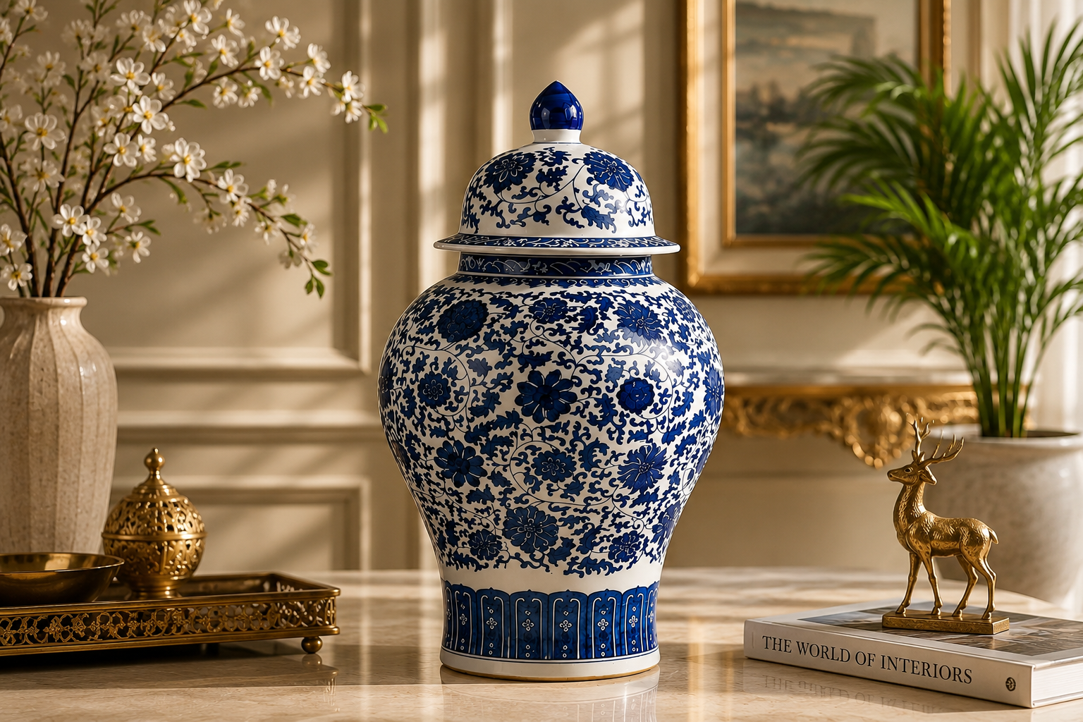 Royal Heirloom Porcelain Urn
