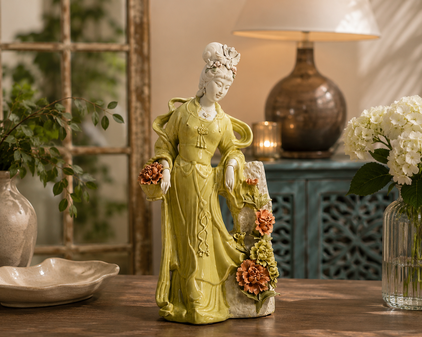 Elegant Eastern Lady Figurine Lifestyle View
