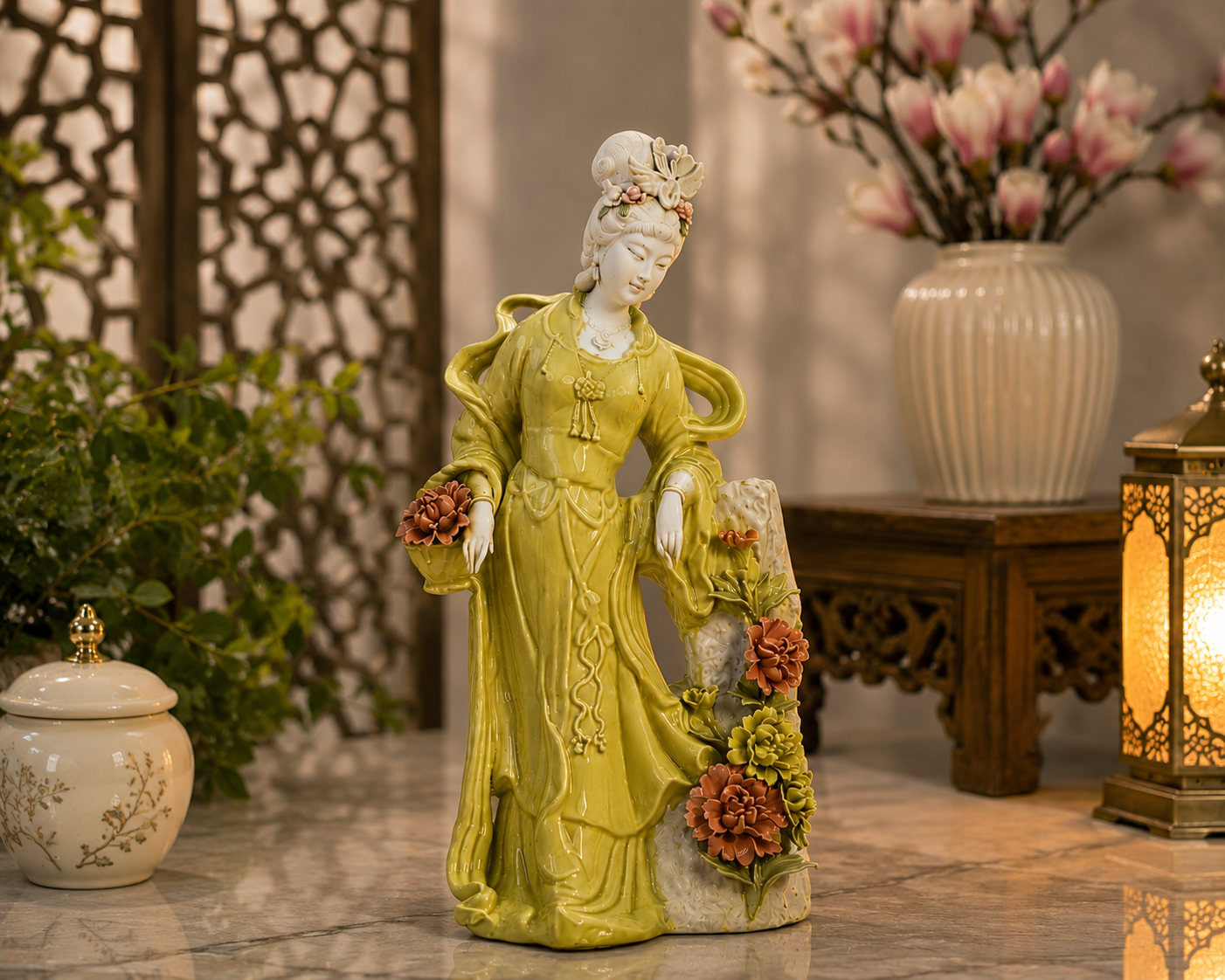 Elegant Eastern Lady Figurine