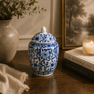 Blue Majesty Decorative Jar