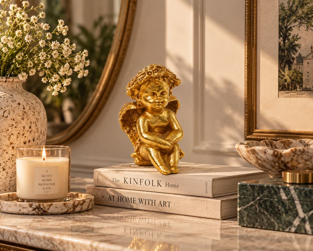 Serene Gold Cherub
