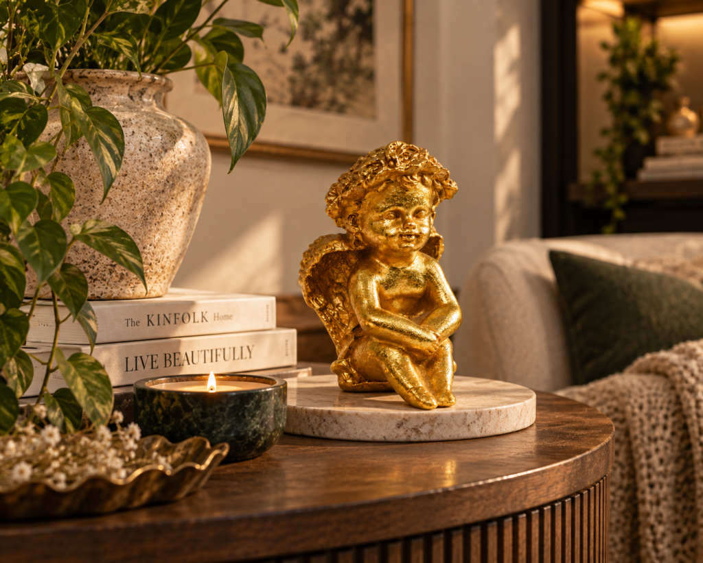 Serene Gold Cherub Lifestyle View