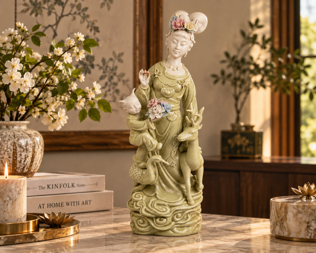 Tranquil Nature Lady Figurine