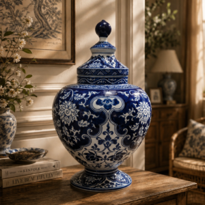 Cobalt Palace Ginger Jar