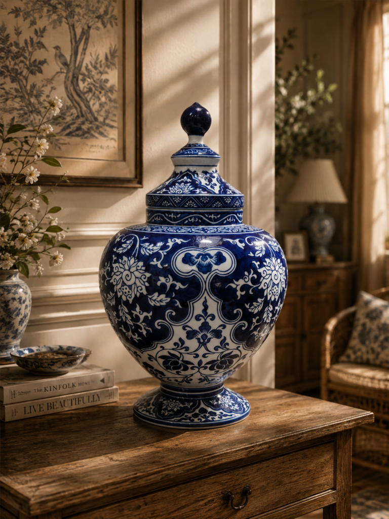 Cobalt Palace Ginger Jar