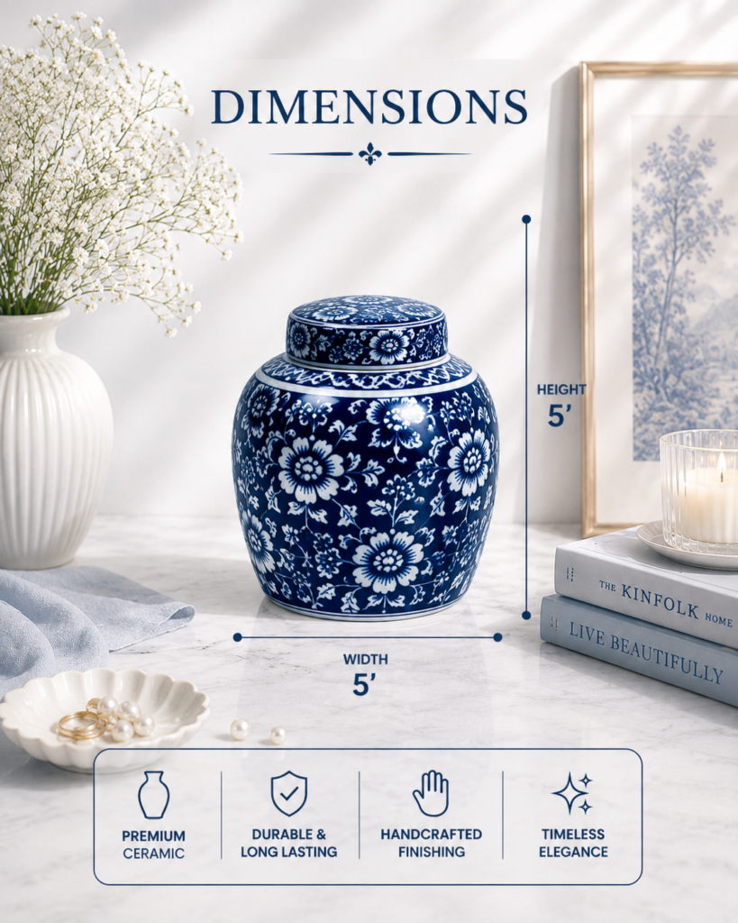 Heritage Bloom Lidded Jar