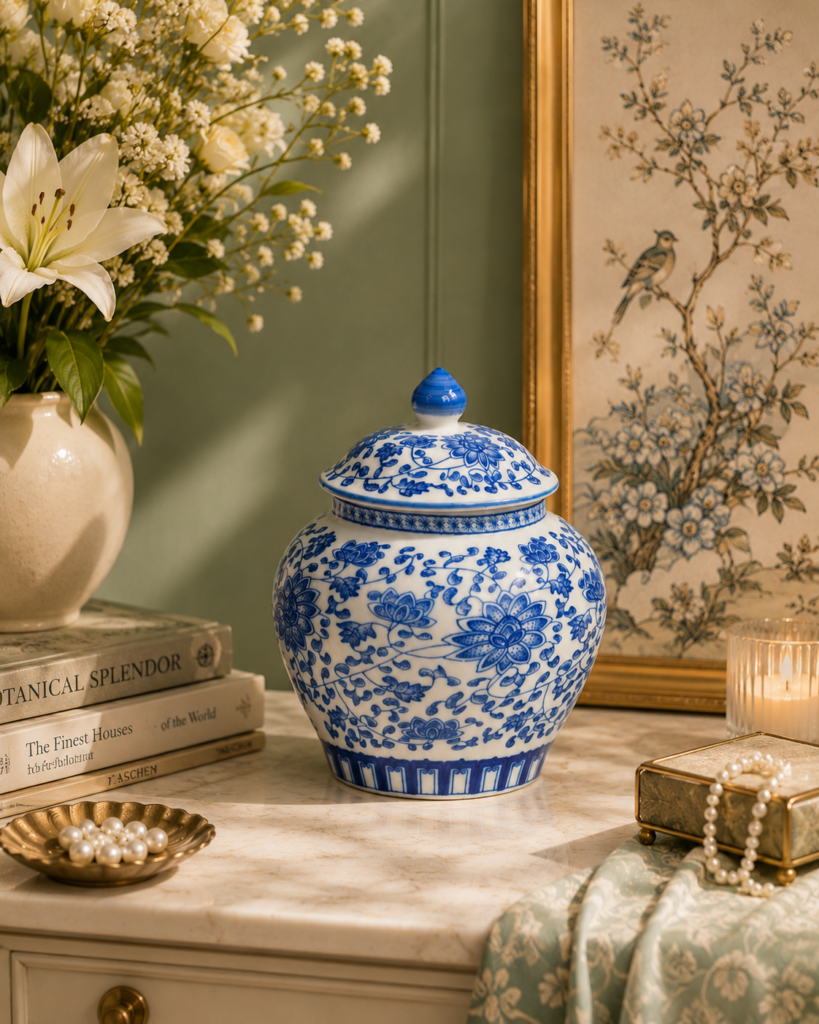 Imperial Blue Lotus Jar