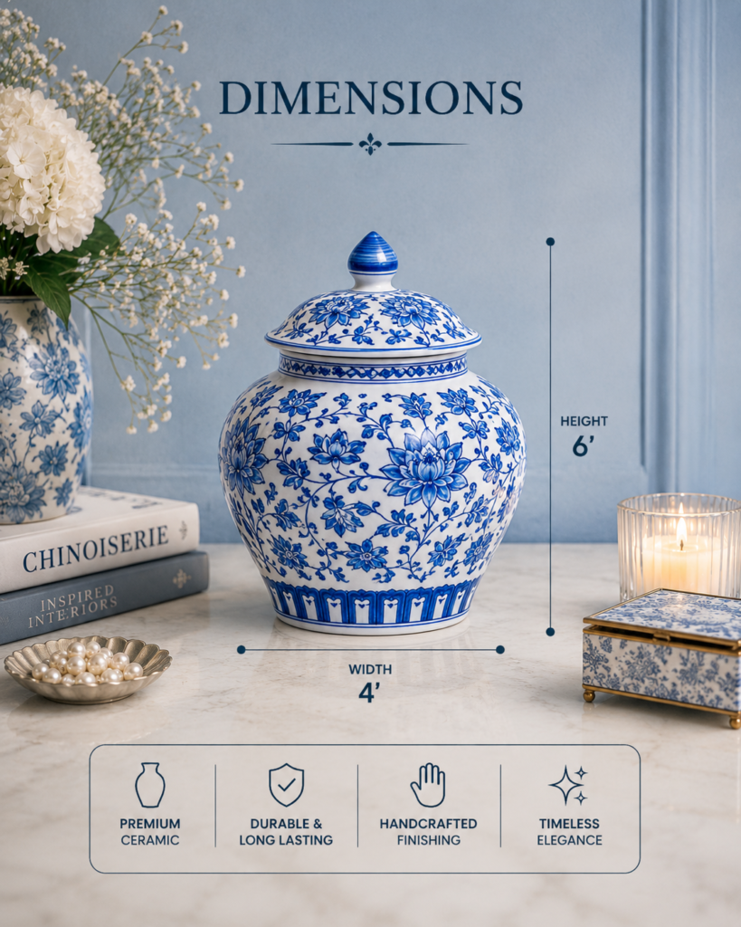 Imperial Blue Lotus Jar