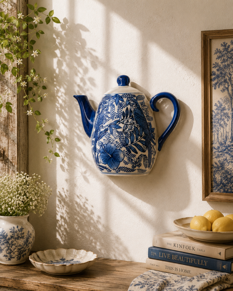 Imperial Blue Teapot Lifestyle View