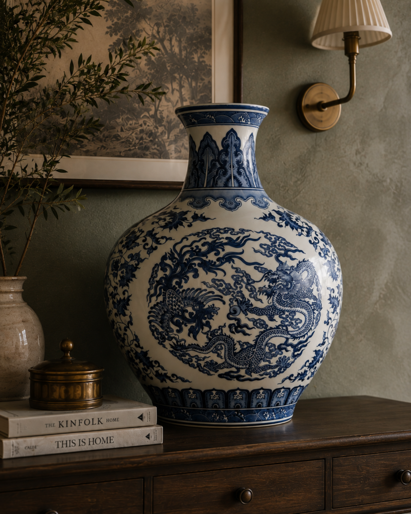 Imperial Dragon & Phoenix Vase