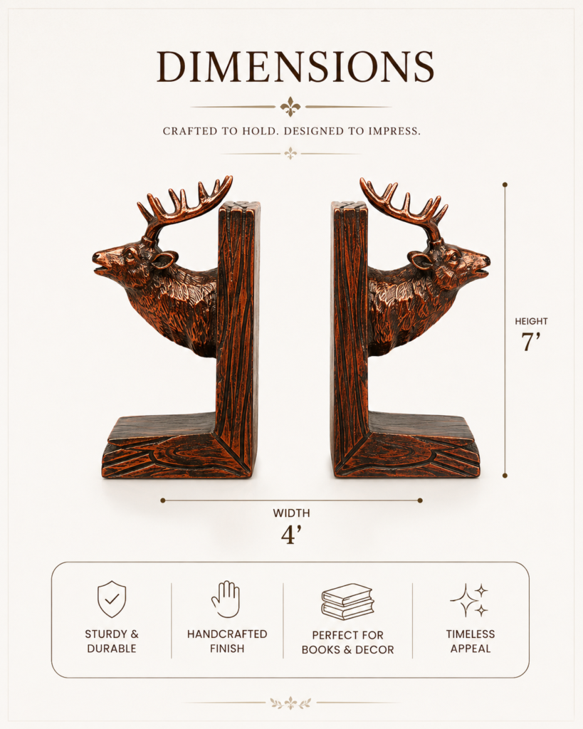 Majestic Stag Bookends