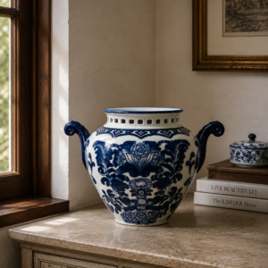 Regal Blue Chinoiserie Planter