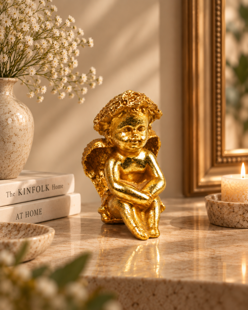 Serene Gold Cherub