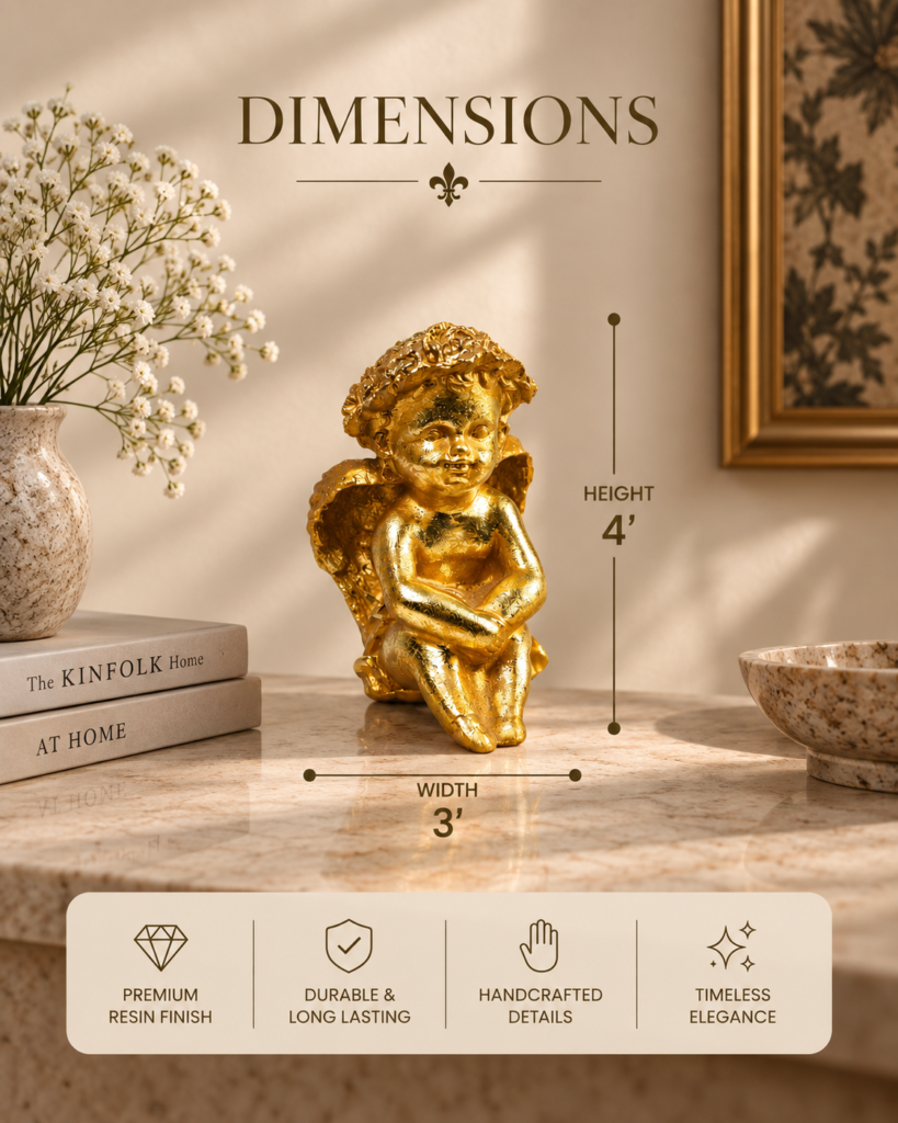 Serene Gold Cherub
