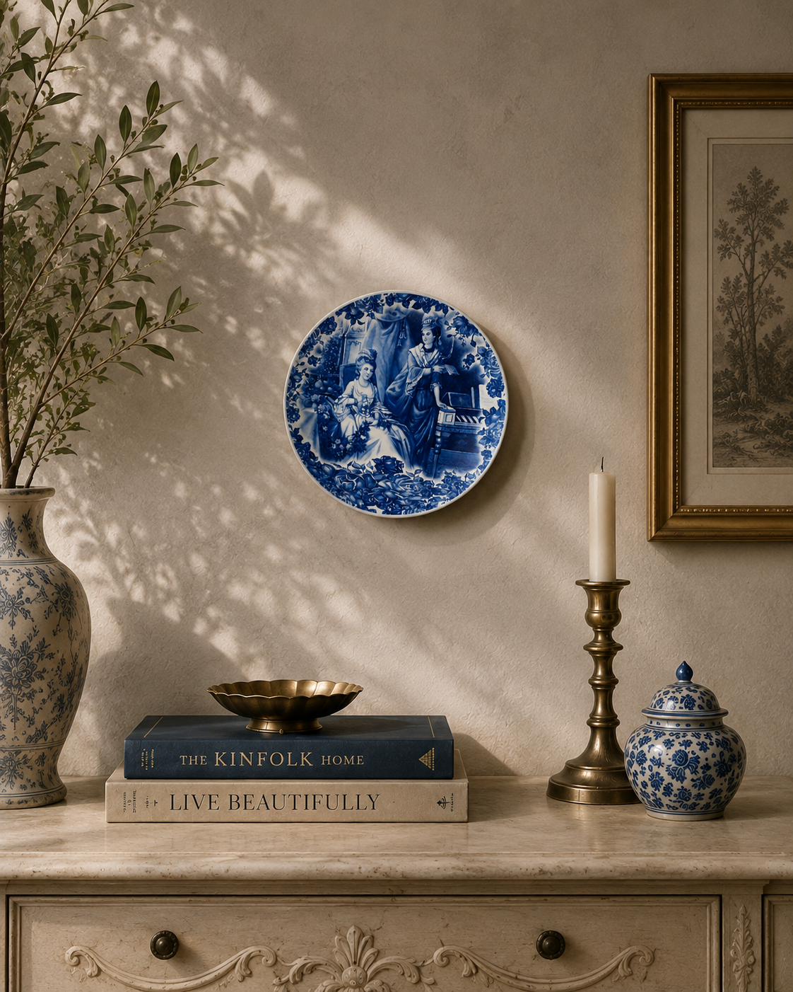 Vintage Manor Story Plate Lifestyle View