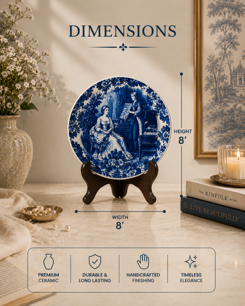 Vintage Manor Story Plate